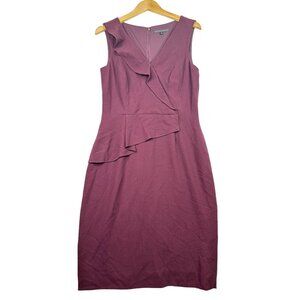 Antonio Melani Sleeveless Ruffle Dress size 8 Purple